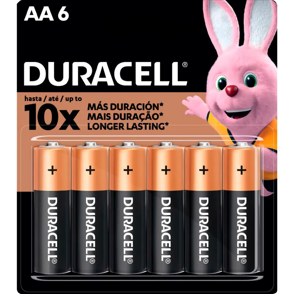 Pilhas Duracell AA X6 Pequenos