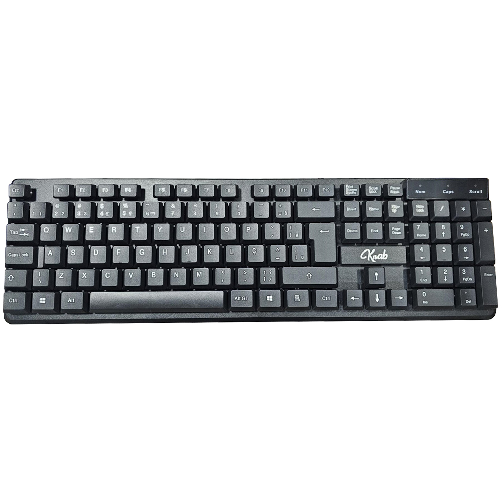 Teclado Krab KBTC20 Puerto USB - Negro