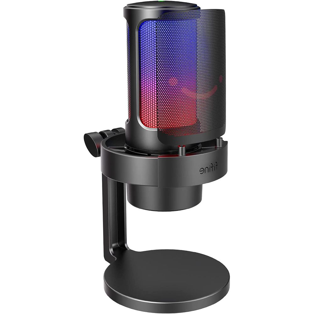 Micrófono Fifine A8 RGB 3.5MM/USB-C - Black