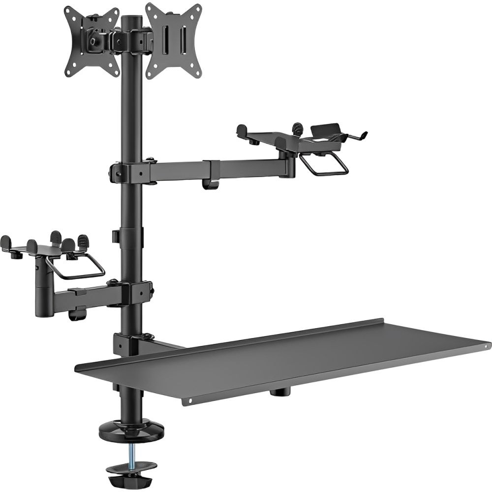 Soporte para Monitor FTX FTX-02LD 17" a 32" 2 Monitores 9KG/180° - Black
