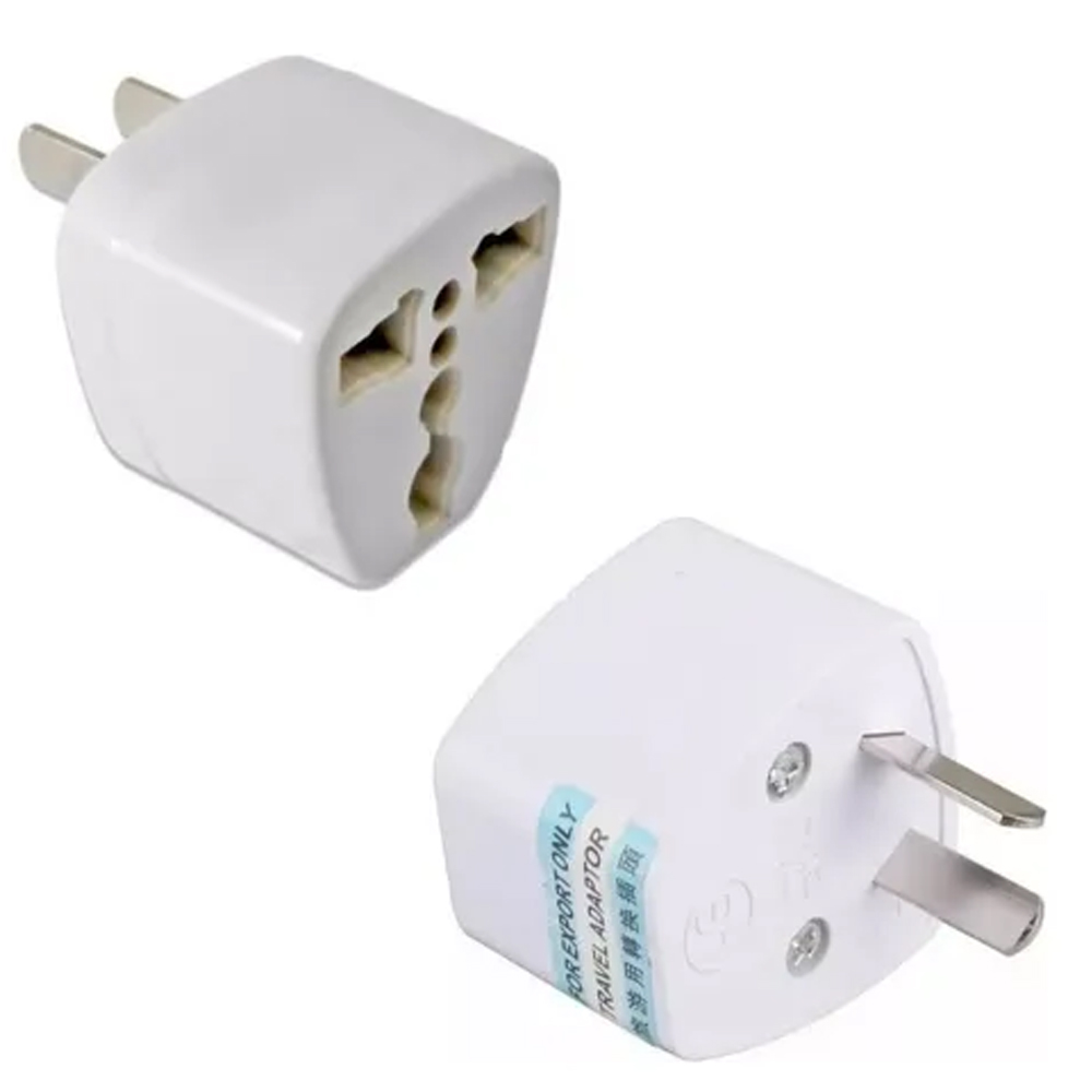 Adaptador de Enchufe Europeo P/Padron Argentina- Blanco