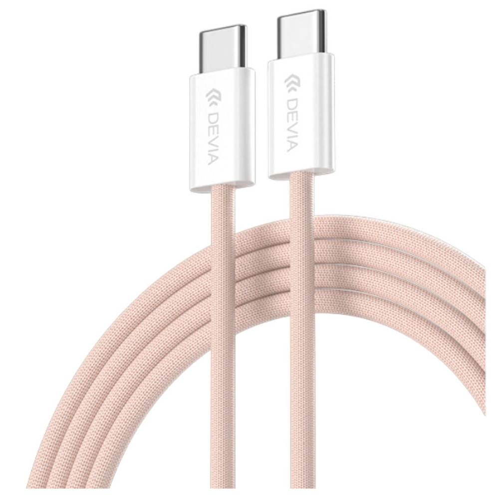 Cable Devia EC325 USB-C A USB-C 60W 1M - Pink