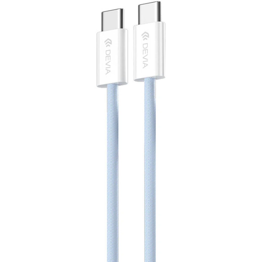 Cable Devia EC325 USB-C a USB-C 60W 1 Metro - Blue