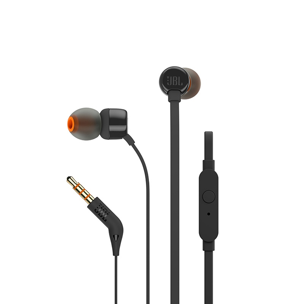 Auricular JBL TUNE T110 con Jack 3.5mm/Micrófono - Black