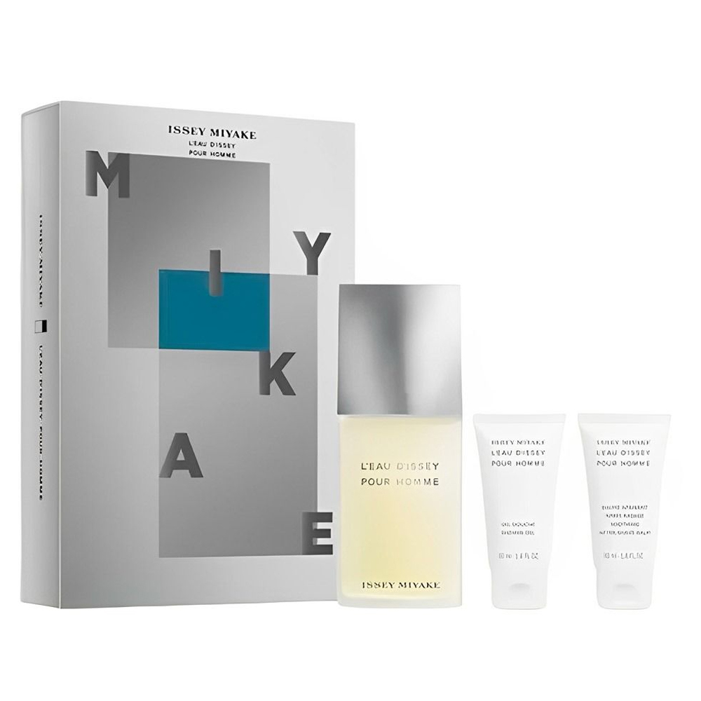 Set Issey Miyake L'eau D'issey 125mL+G.P/Barba+Gel P/Ducha 50mL