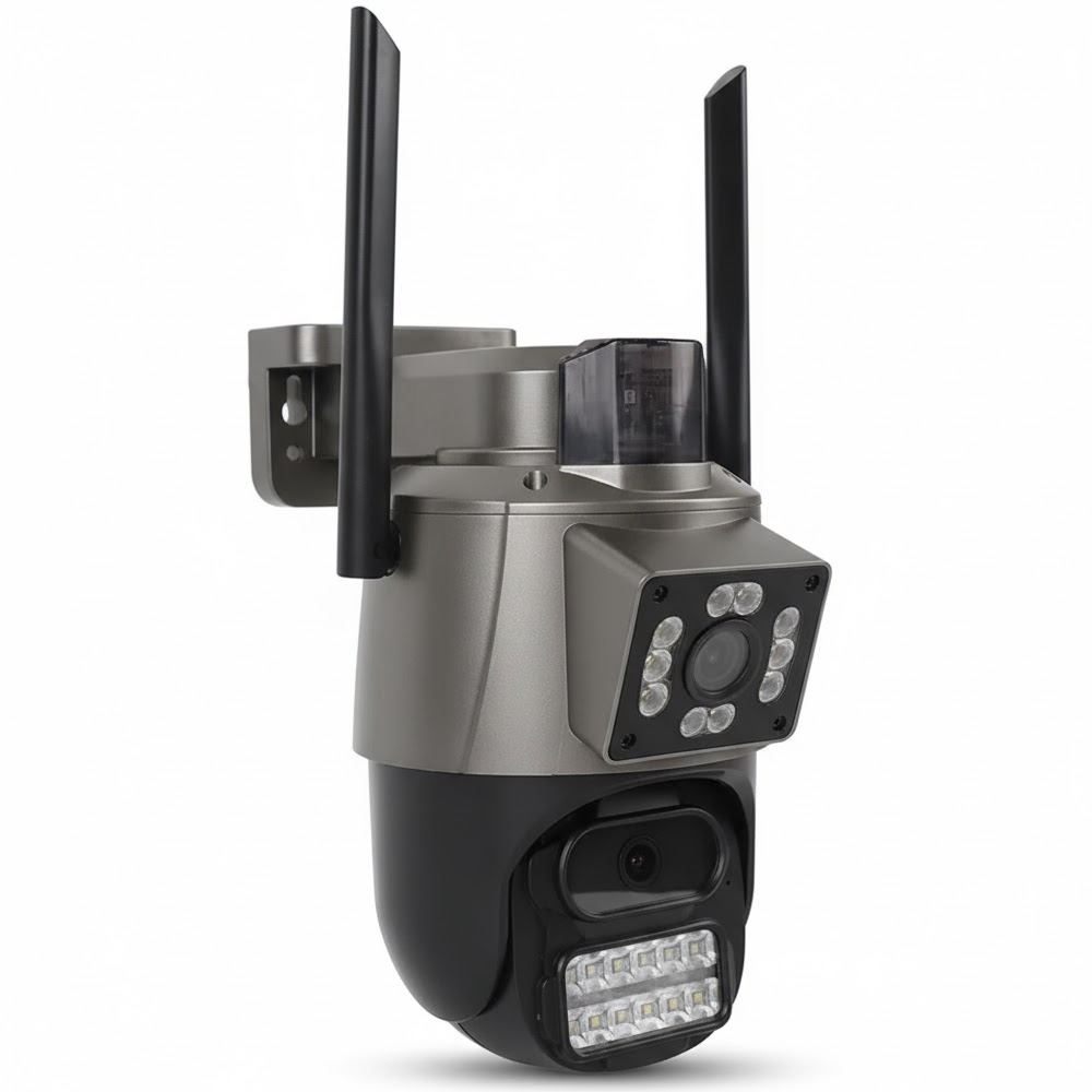 Cámara IP ABC A3058 Pro Dome Wifi HFD 9MP/8K - Gris