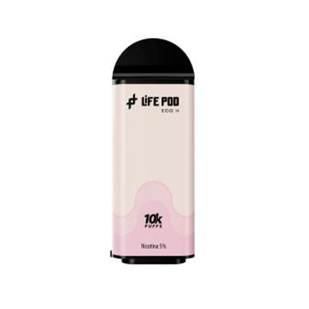 Vape Desechable Life Pod Eco 2 Cartridge 10000 Puffs 5% Nicotina - White Peach Berry