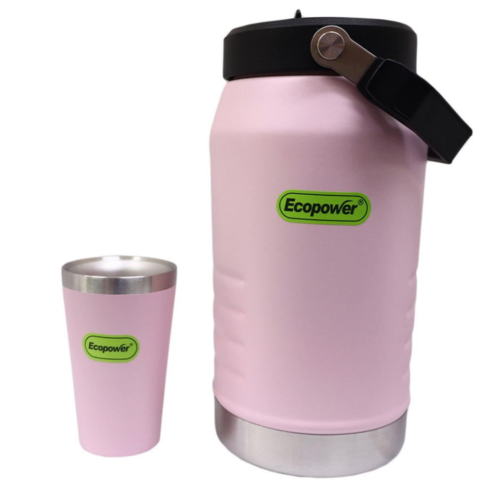 Termo Ecopower EP-G110 1L con Guampa - Rosa