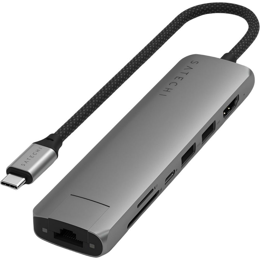Hub Satechi ST-P7SM USB-C 7in1 Slim Multiport Adapter Ethern