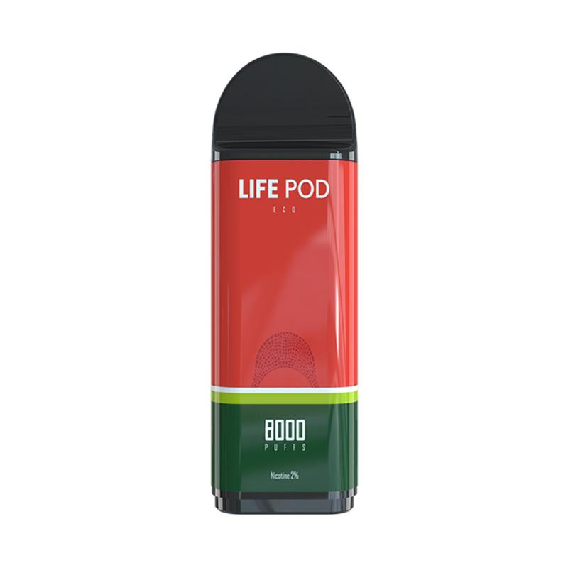 Vape Desechable Life Pod Eco Pro Cartridge 8000 Puffs - Apple Melon Ice
