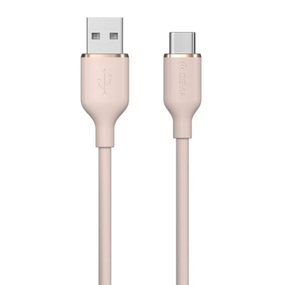 Cable Devia USB-A A USB-C 1.2M Jelly Series - Pink