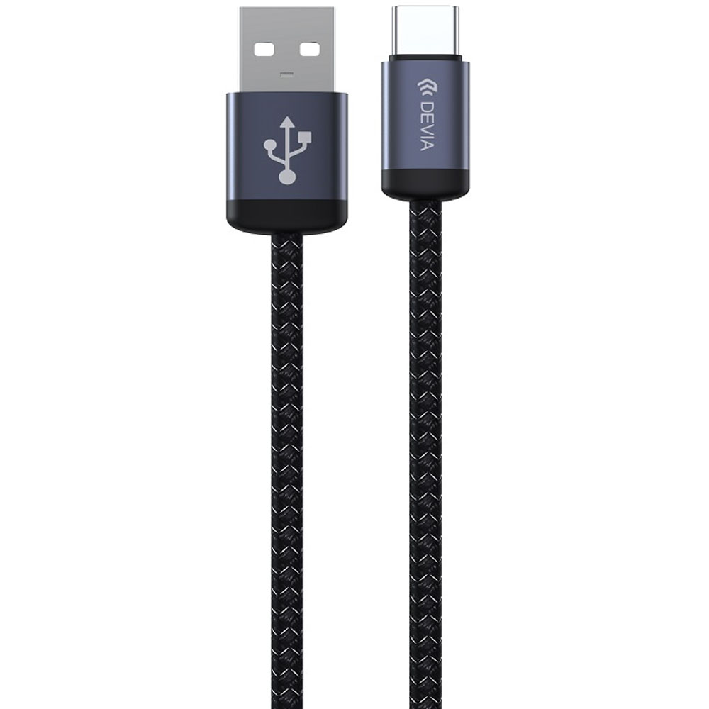 Cable Devia EC649 USB a USB-C 1 Metro - Black