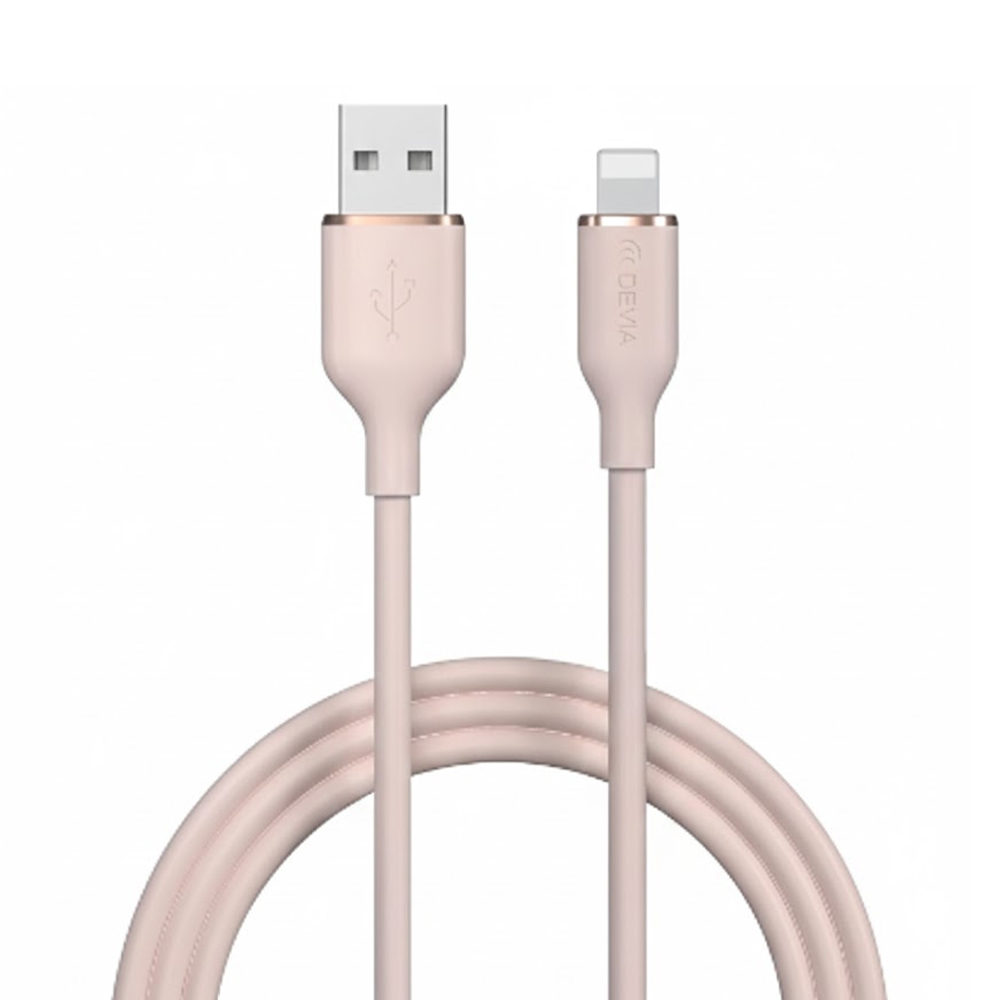 Cable Devia EC630 USB A Lightning 1.2M - Pink