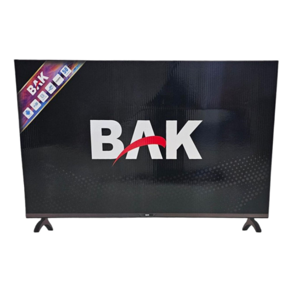 Smart TV LED de 50" BAK BK-50S 4K HDMI/Android - Negro