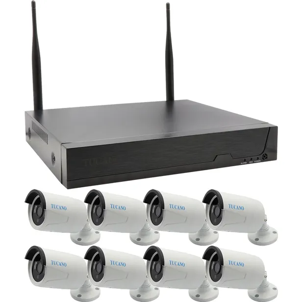 Kit CCTV Tucano 5G TC-WF08 FHD 8 Camaras Wi-Fi - White
